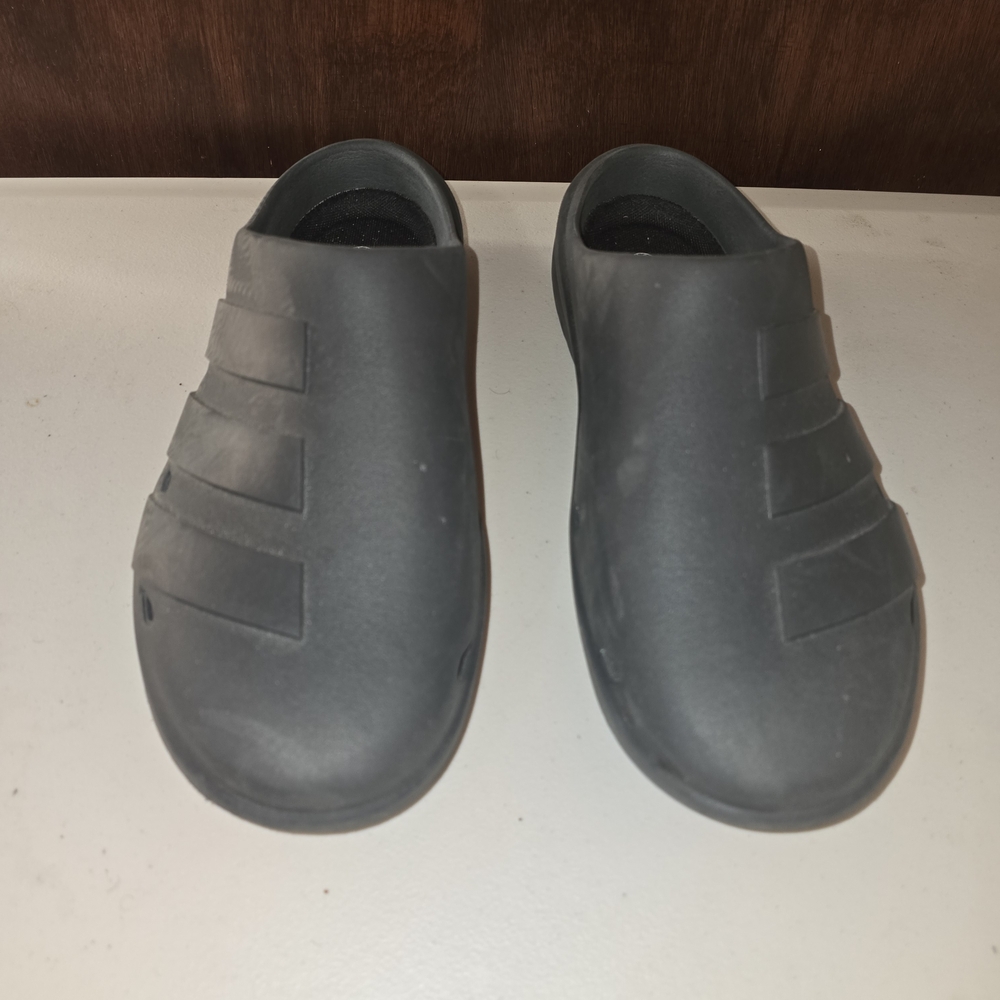Adidas Adicane Carbon Black Slip-On Clogs 12